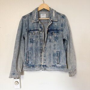 Old Navy Distressed Denim Jacket | Women’s Large